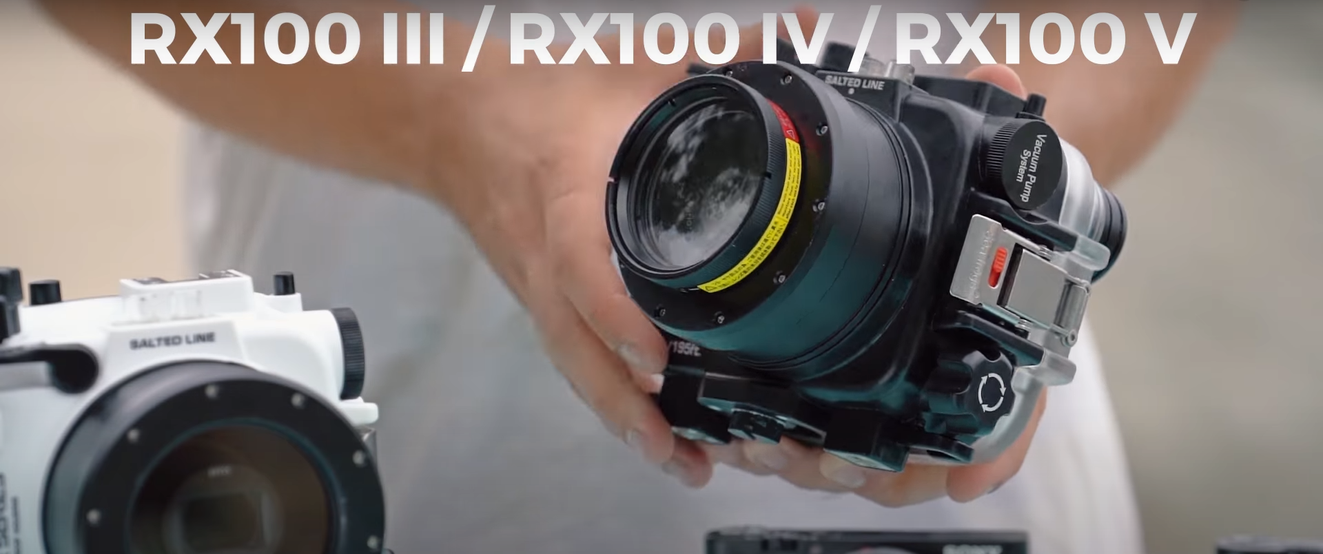 Load video: SONY RX1xx series SALTED LINE Waterproof Camera Housing