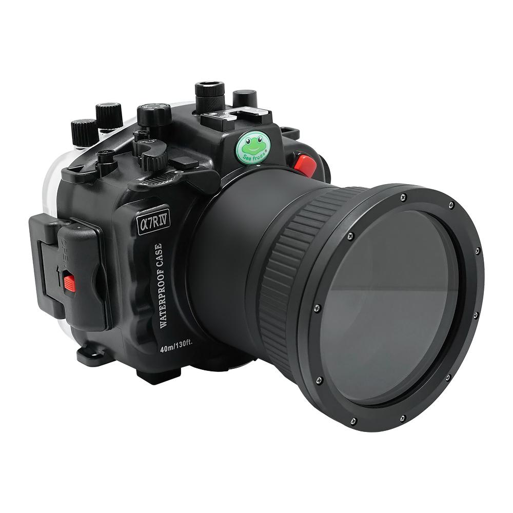 Sony A7R IV 40M/130FT Underwater camera housing (Including Flat Long port) Focus gear for FE 90mm / Sigma 35mm included