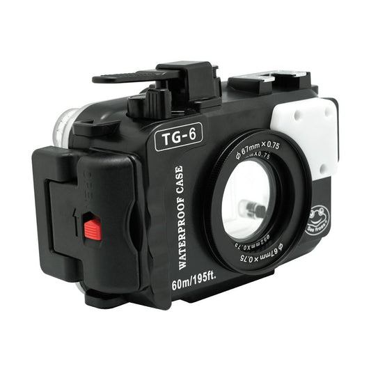 Olympus TG-6 60m/195ft SeaFrogs Underwater Camera Housing (Black) - A6XXX SALTED LINE