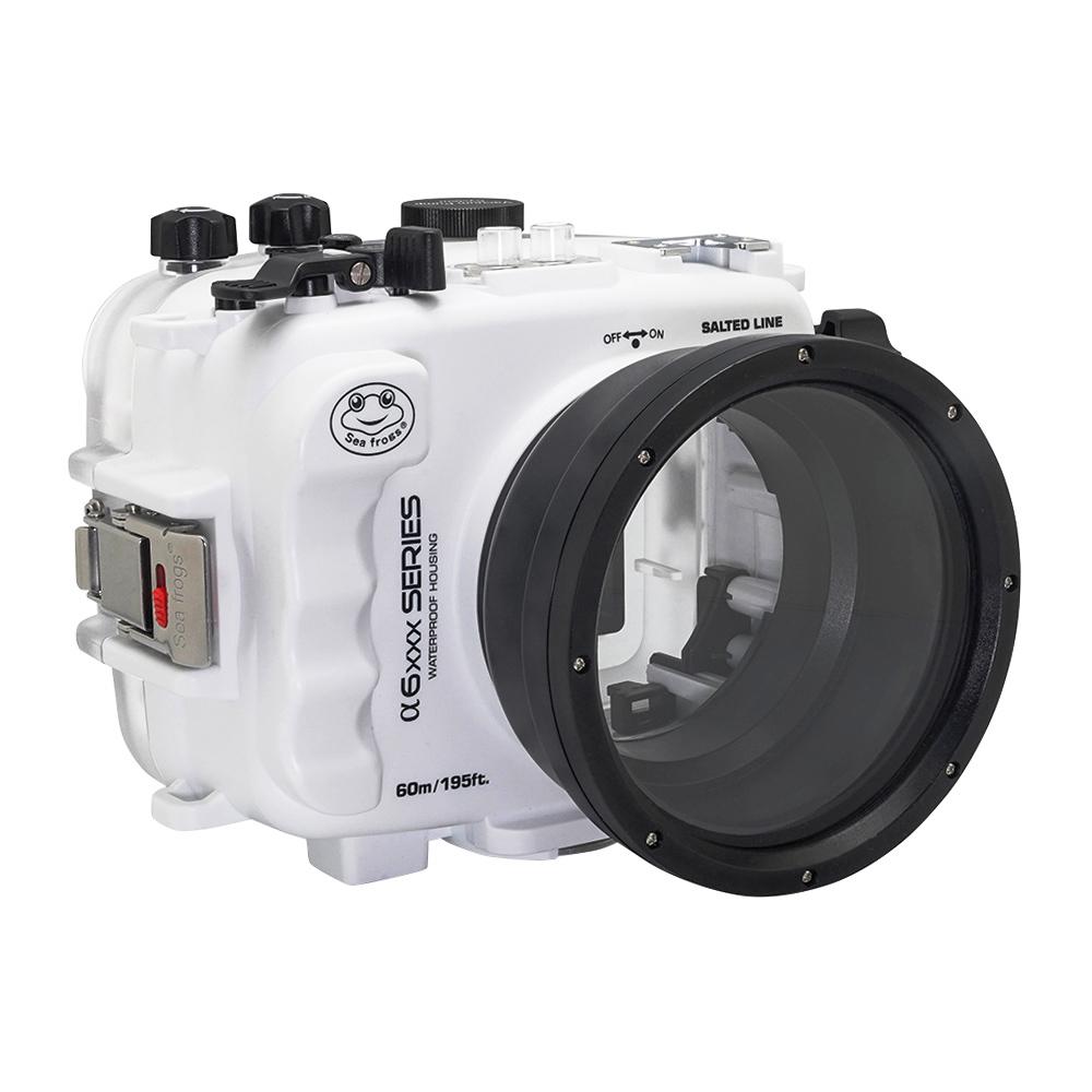 Sea Frogs UW housing for Sony A6xxx series Salted Line with 8" Dry dome port (White) / GEN 3