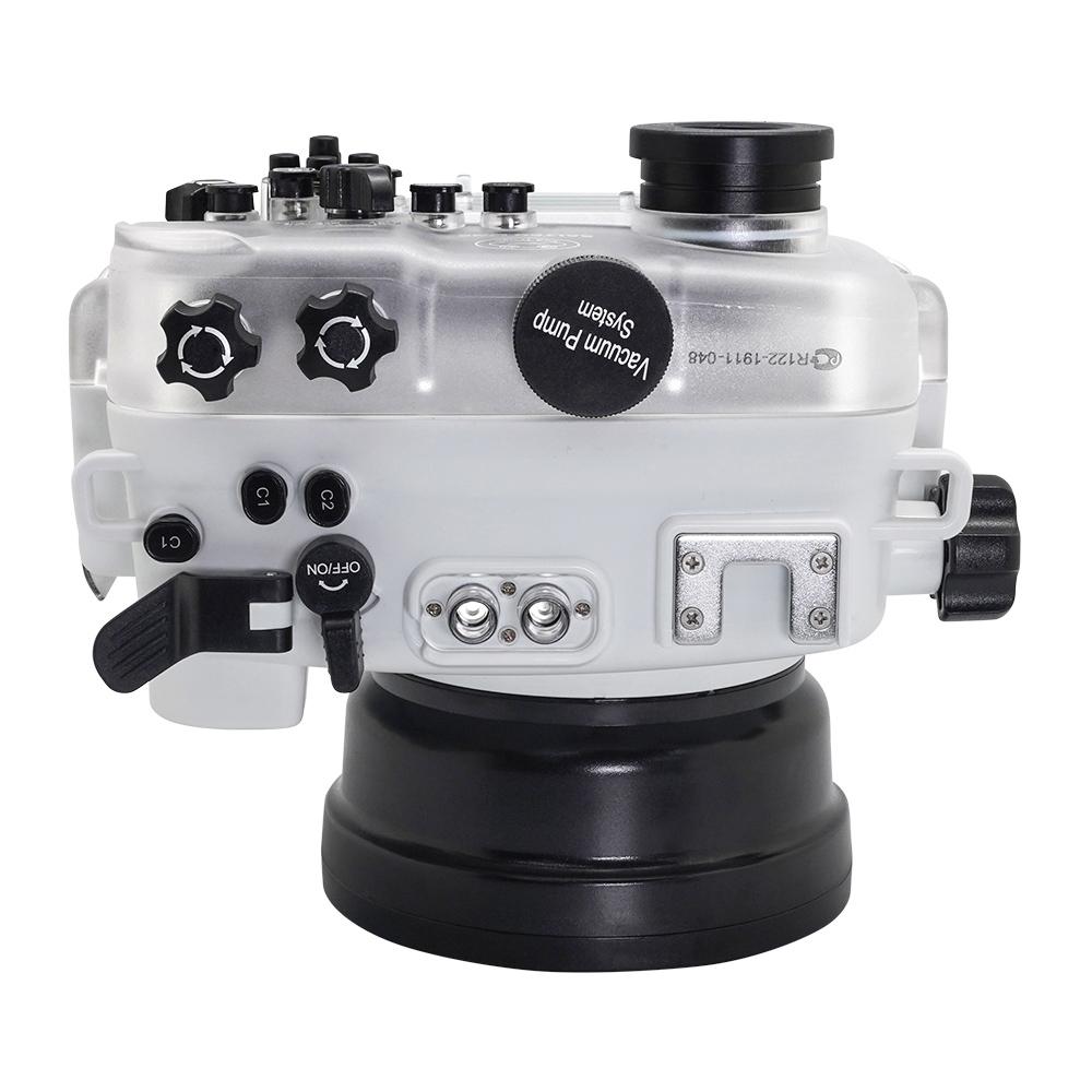 SeaFrogs 60M/195FT Waterproof housing for Sony A6xxx series Salted Line with 4" Dry Dome Port (White) - A6XXX SALTED LINE