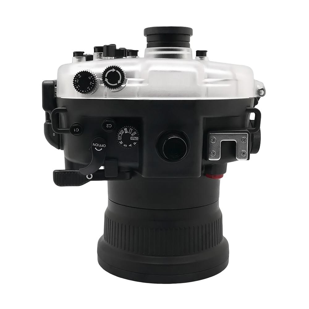 Sony A7 II NG V.2 Series 40M/130FT Underwater camera housing with Aluminium Pistol Grip (Standard port) Black