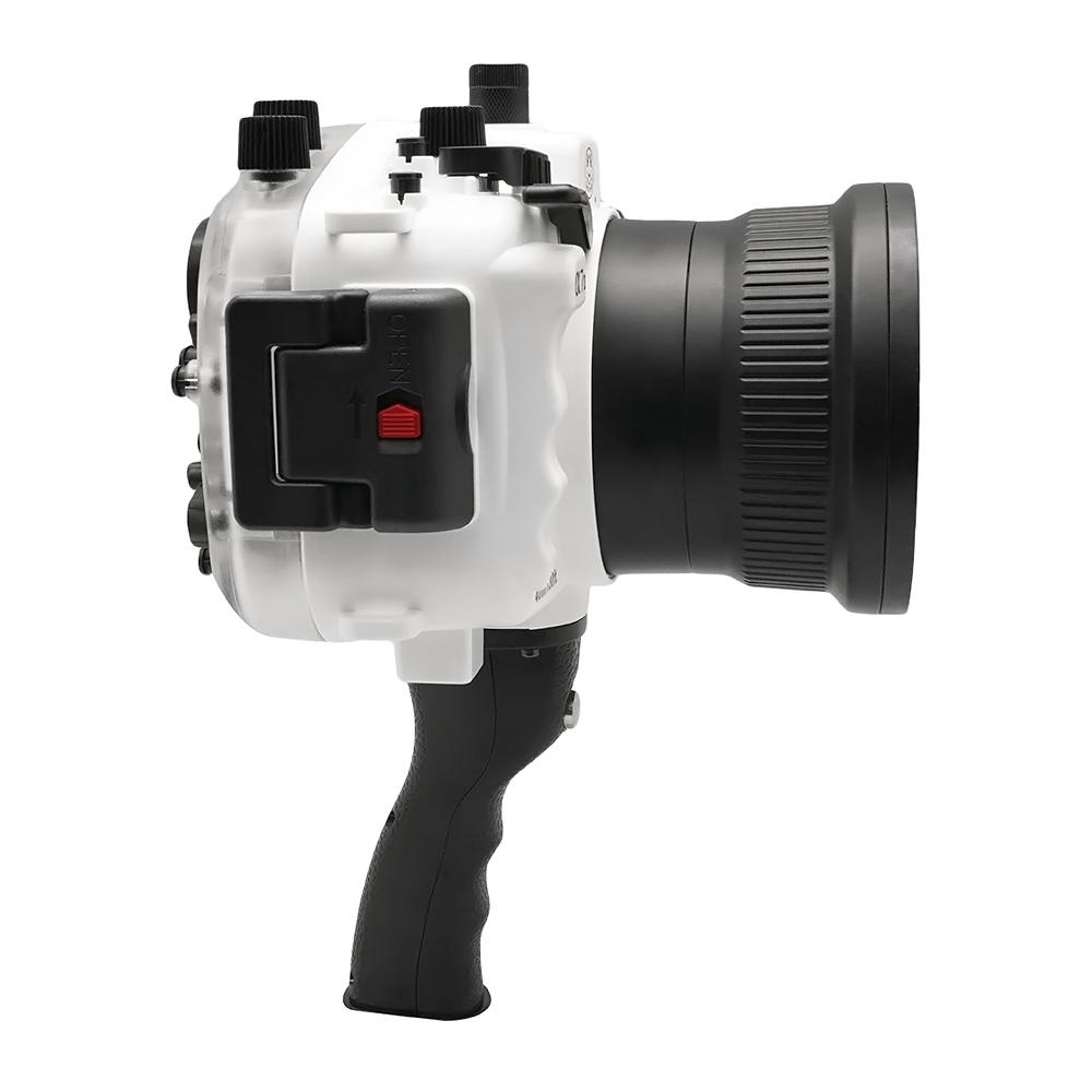 Sony A7 II NG V.2 Series 40M/130FT Underwater camera housing with pistol grip (Standard port) White