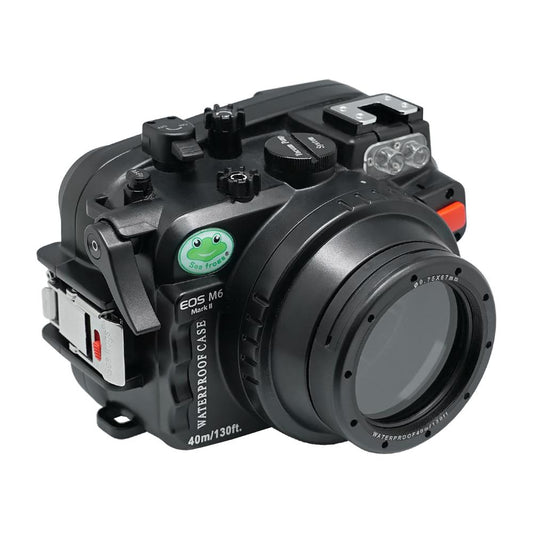 Canon EOS M6 Mark II (28mm & 32mm) 40m/130ft Sea Frogs UW Camera Housing with 67mm threaded flat short port