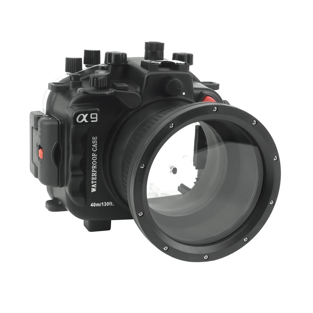Sony A9 V.2 Series 40M/130FT Underwater camera housing with Zoom ring for FE16-35 F4 included. Black
