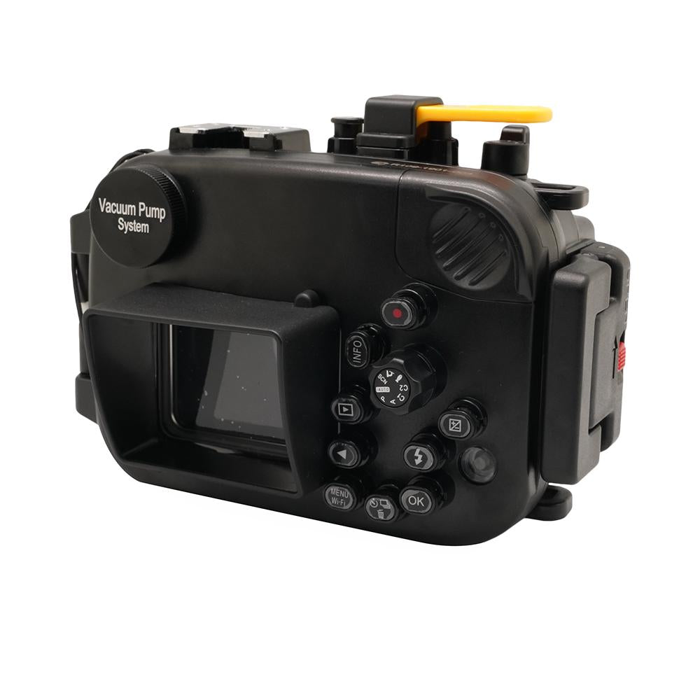 Olympus TG-3 / TG-4 60m/195ft SeaFrogs Underwater Camera Housing (Black) - A6XXX SALTED LINE